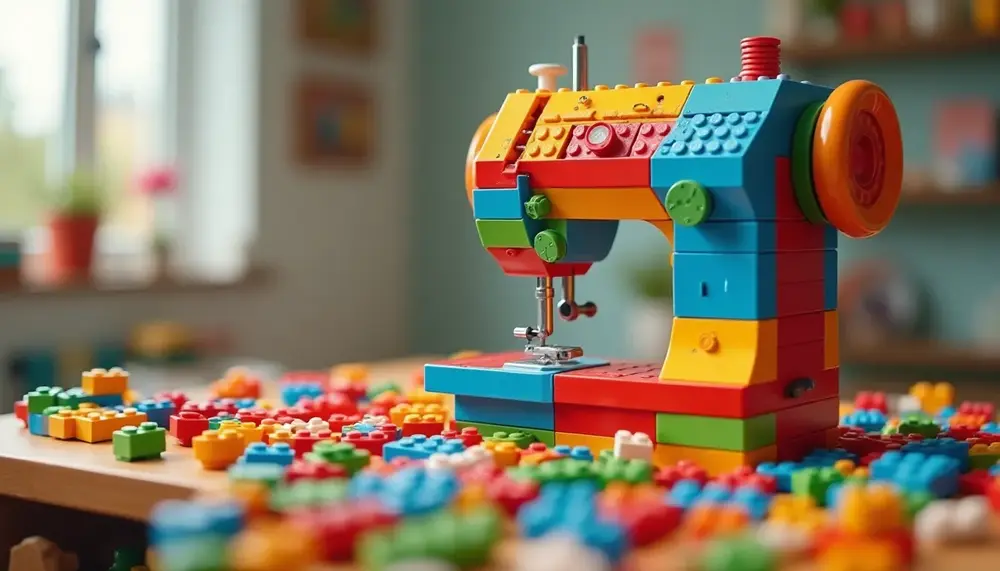 Nähmaschine Lego: Kreatives Nähen trifft auf bunte Bausteine